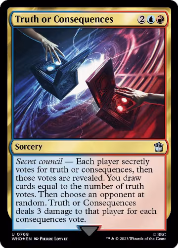 Truth or Consequences (Surge Foil) (768), Universes Beyond: Doctor Who — Magic card price