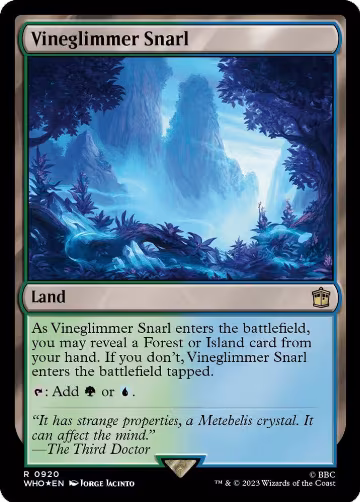 Vineglimmer Snarl (Surge Foil) (920), Universes Beyond: Doctor Who — Magic card price