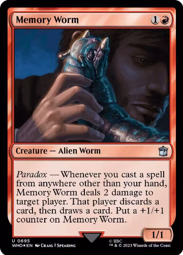 Memory Worm (Surge Foil) (695), Universes Beyond: Doctor Who — Magic card price