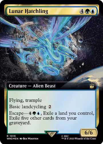 Lunar Hatchling (Extended Art) (Surge Foil) (1015), Universes Beyond: Doctor Who — Magic card price