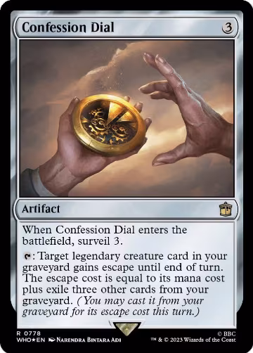 Confession Dial (Surge Foil) (778), Universes Beyond: Doctor Who — Magic card price