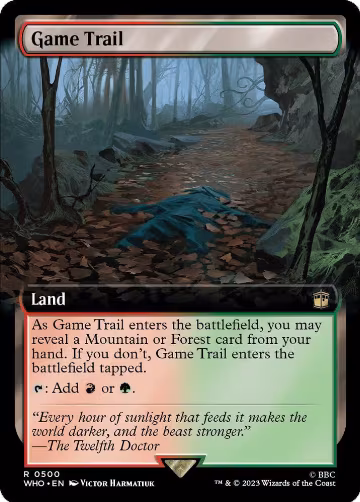 Game Trail (Extended Art) (500), Universes Beyond: Doctor Who — Magic card price