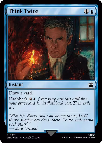 Think Twice (Surge Foil) (811), Universes Beyond: Doctor Who — Magic card price