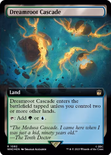 Dreamroot Cascade (Extended Art) (Surge Foil) (1082), Universes Beyond: Doctor Who — Magic card price