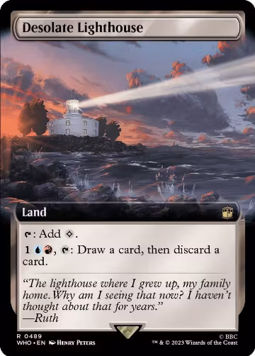 Desolate Lighthouse (Extended Art) (489), Universes Beyond: Doctor Who — Magic card price