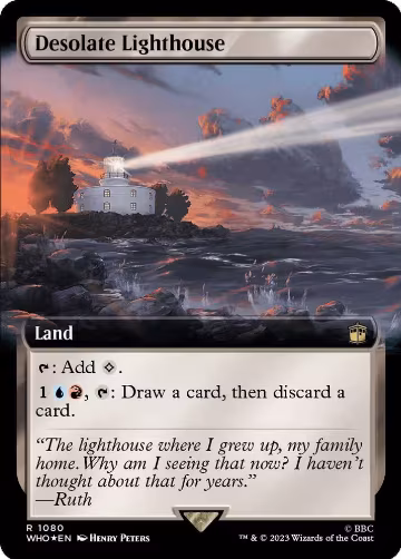 Desolate Lighthouse (Extended Art) (Surge Foil) (1080), Universes Beyond: Doctor Who — Magic card price