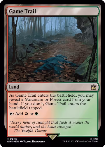 Game Trail (Surge Foil) (875), Universes Beyond: Doctor Who — Magic card price