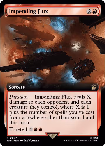 Impending Flux (Extended Art) (Surge Foil) (977), Universes Beyond: Doctor Who — Magic card price