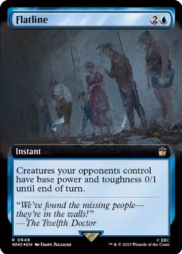 Flatline (Extended Art) (Surge Foil) (949), Universes Beyond: Doctor Who — Magic card price