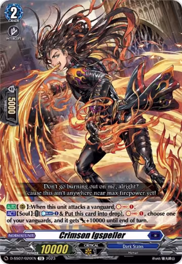 Crimson Igspeller (D-SS07/020EN), D-SS07: Stand Up Deckset "Favrneel" — Vanguard card price