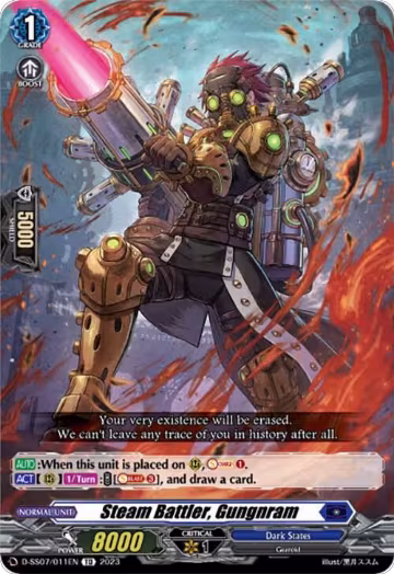 Steam Battler, Gungnram (D-SS07/011EN), D-SS07: Stand Up Deckset "Favrneel" — Vanguard card price