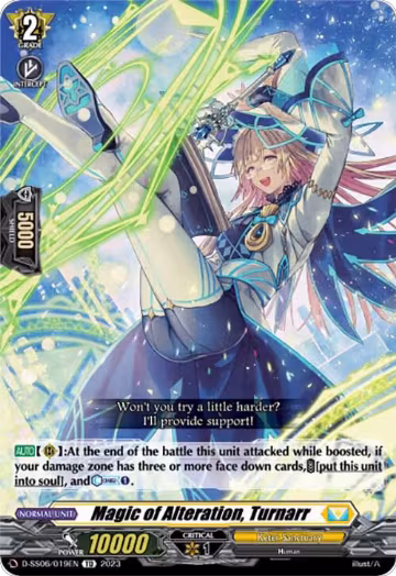 Magic of Alteration, Turnarr (D-SS06/019EN), D-SS06: Stand Up Deckset "Gramgrace" — Vanguard card price
