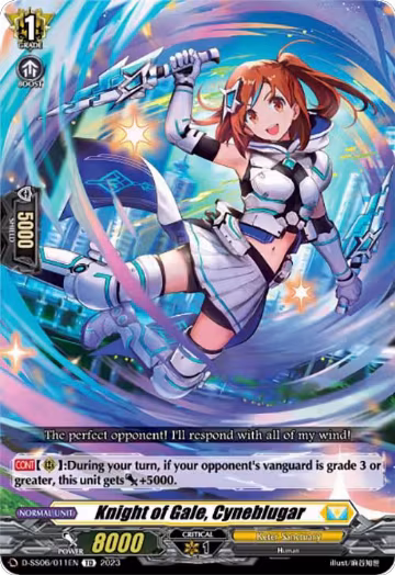 Knight of Gale, Cyneblugar (D-SS06/011EN), D-SS06: Stand Up Deckset "Gramgrace" — Vanguard card price