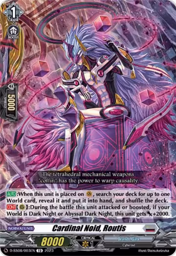 Cardinal Noid, Routis (D-SS08/003EN), D-SS08: Stand Up Deckset "Orfist" — Vanguard card price