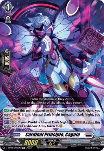 Cardinal Principle, Cagula (D-SS08/009EN), D-SS08: Stand Up Deckset "Orfist" — Vanguard card price