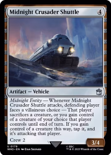 Midnight Crusader Shuttle (179), Universes Beyond: Doctor Who — Magic card price