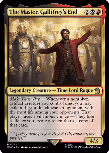 The Master, Gallifrey's End (144), Universes Beyond: Doctor Who — Magic card price