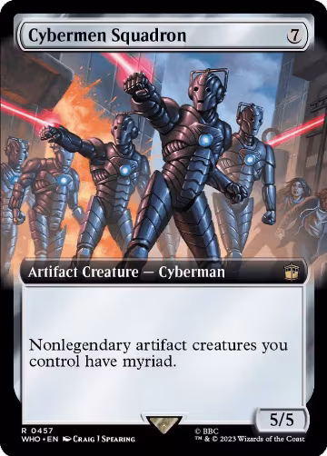 Cybermen Squadron (Extended Art) (457), Universes Beyond: Doctor Who — Magic card price