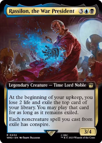Rassilon, the War President (Extended Art) (434), Universes Beyond: Doctor Who — Magic card price