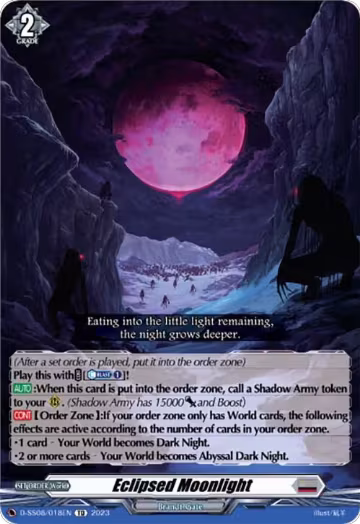 Eclipsed Moonlight (D-SS08/018EN), D-SS08: Stand Up Deckset "Orfist" — Vanguard card price