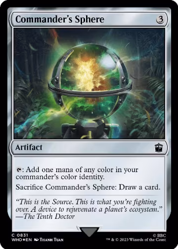 Commander's Sphere (Surge Foil) (831), Universes Beyond: Doctor Who — Magic card price