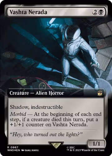 Vashta Nerada (Extended Art) (Surge Foil) (967), Universes Beyond: Doctor Who — Magic card price
