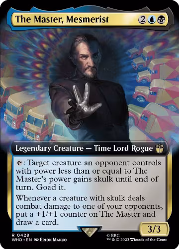 The Master, Mesmerist (Extended Art) (428), Universes Beyond: Doctor Who — Magic card price