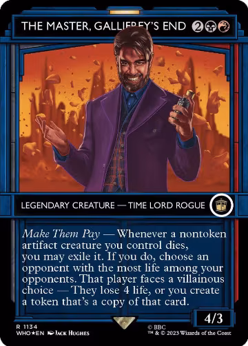 The Master, Gallifrey's End (Showcase) (Surge Foil) (1134), Universes Beyond: Doctor Who — Magic card price