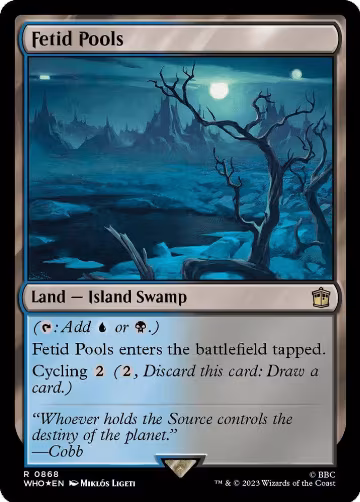 Fetid Pools (Surge Foil) (868), Universes Beyond: Doctor Who — Magic card price