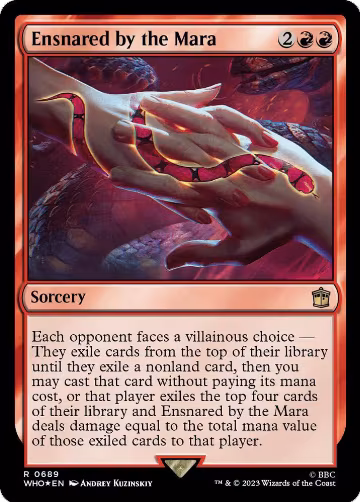 Ensnared by the Mara (Surge Foil) (689), Universes Beyond: Doctor Who — Magic card price