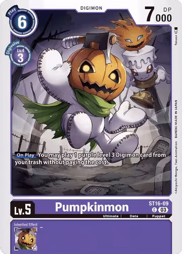 Pumpkinmon (ST16-09 C), Starter Deck 16: Wolf of Friendship — Digimon card price