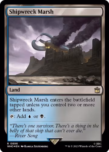 Shipwreck Marsh (Surge Foil) (896), Universes Beyond: Doctor Who — Magic card price