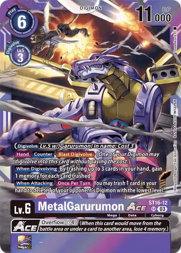 MetalGarurumon ACE (ST16-12 SR), Starter Deck 16: Wolf of Friendship — Digimon card price