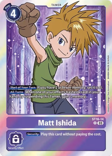 Matt Ishida (ST16-14 R) — card price