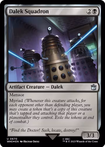 Dalek Squadron (Surge Foil) (670), Universes Beyond: Doctor Who — Magic card price