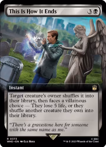 This Is How It Ends (Extended Art) (373), Universes Beyond: Doctor Who — Magic card price