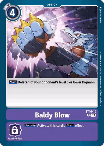 Baldy Blow (ST16-16 C), Starter Deck 16: Wolf of Friendship — Digimon card price