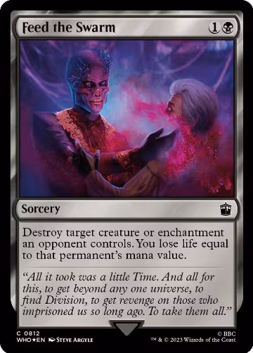 Feed the Swarm (Surge Foil) (812), Universes Beyond: Doctor Who — Magic card price
