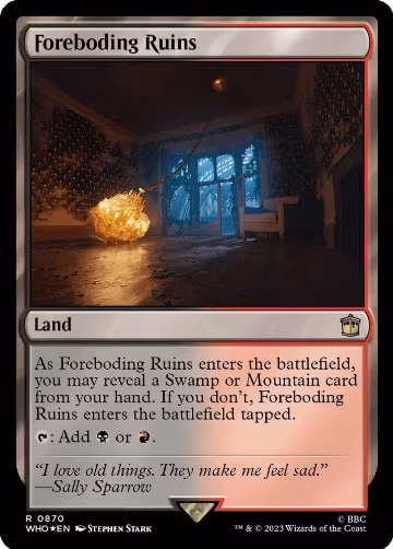 Foreboding Ruins (Surge Foil) (870), Universes Beyond: Doctor Who — Magic card price