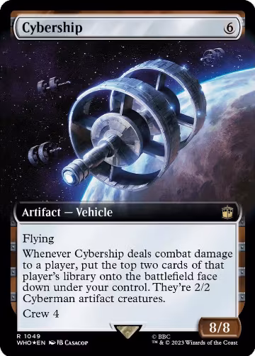 Cybership (Extended Art) (Surge Foil) (1049), Universes Beyond: Doctor Who — Magic card price