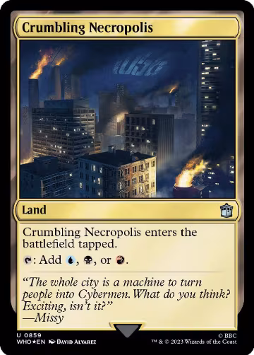 Crumbling Necropolis (Surge Foil) (859), Universes Beyond: Doctor Who — Magic card price