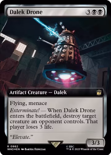 Dalek Drone (Extended Art) (Surge Foil) (962), Universes Beyond: Doctor Who — Magic card price