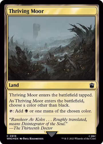 Thriving Moor (Surge Foil) (919), Universes Beyond: Doctor Who — Magic card price