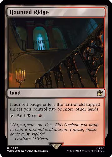 Haunted Ridge (Surge Foil) (877), Universes Beyond: Doctor Who — Magic card price