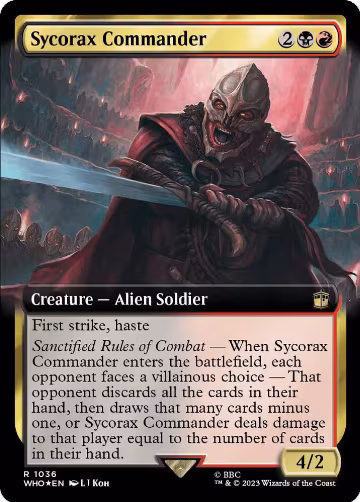 Sycorax Commander (Extended Art) (Surge Foil) (1036), Universes Beyond: Doctor Who — Magic card price