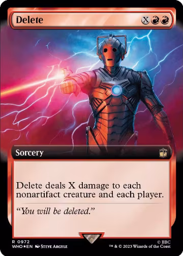 Delete (Extended Art) (Surge Foil) (972), Universes Beyond: Doctor Who — Magic card price
