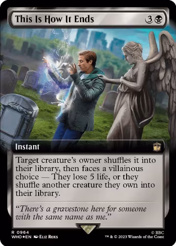 This Is How It Ends (Extended Art) (Surge Foil) (964), Universes Beyond: Doctor Who — Magic card price
