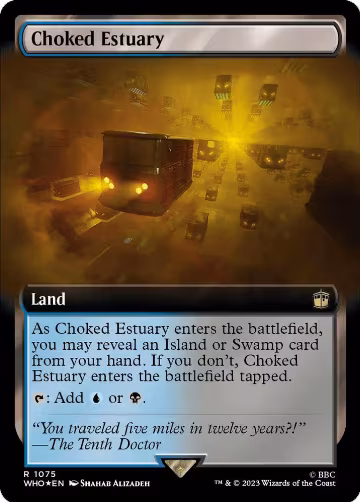 Choked Estuary (Extended Art) (Surge Foil) (1075), Universes Beyond: Doctor Who — Magic card price