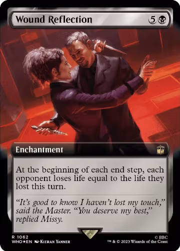 Wound Reflection (Extended Art) (Surge Foil) (1062), Universes Beyond: Doctor Who — Magic card price