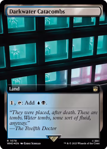Darkwater Catacombs (Extended Art) (Surge Foil) (1078), Universes Beyond: Doctor Who — Magic card price
